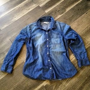 Womens long sleeve jean shirt